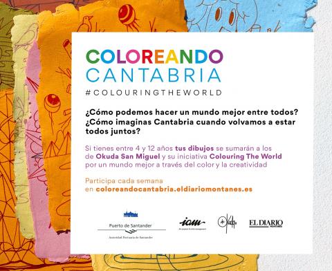 La Autoridad Portuaria de Santander lanza, junto al artista Okuda y el Diario Montañés, el concurso “Coloreando Cantabria” para niños de entre 4 y 12 años 
