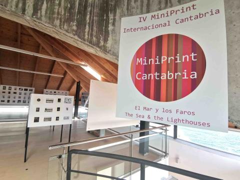 IV Mini Print Internacional Cantabria. Apertura exposición