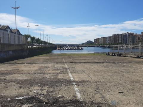 Rampa Varadero tras la retirada de las embarcaciones