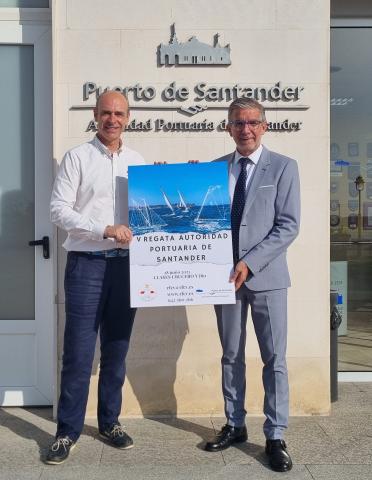 de izq. a dcha: Mirapeix y Díaz en la presentación de la regata
