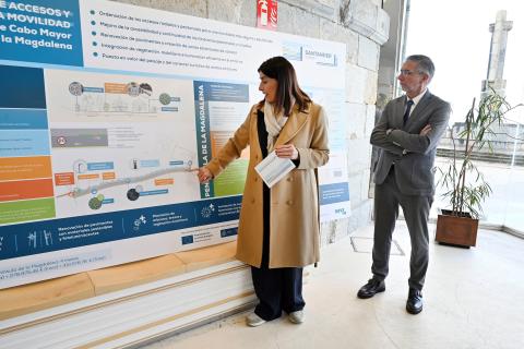 Explicación de la obra esta mañana en el FCM