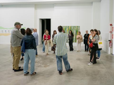 Visita guiada exposición AlVerde. Foto: Raúl Lucio